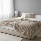 Luxurious Faux-Fur Throw Blanket - Soft and Elegant Design | Ridorn-Blanket-Ridorn