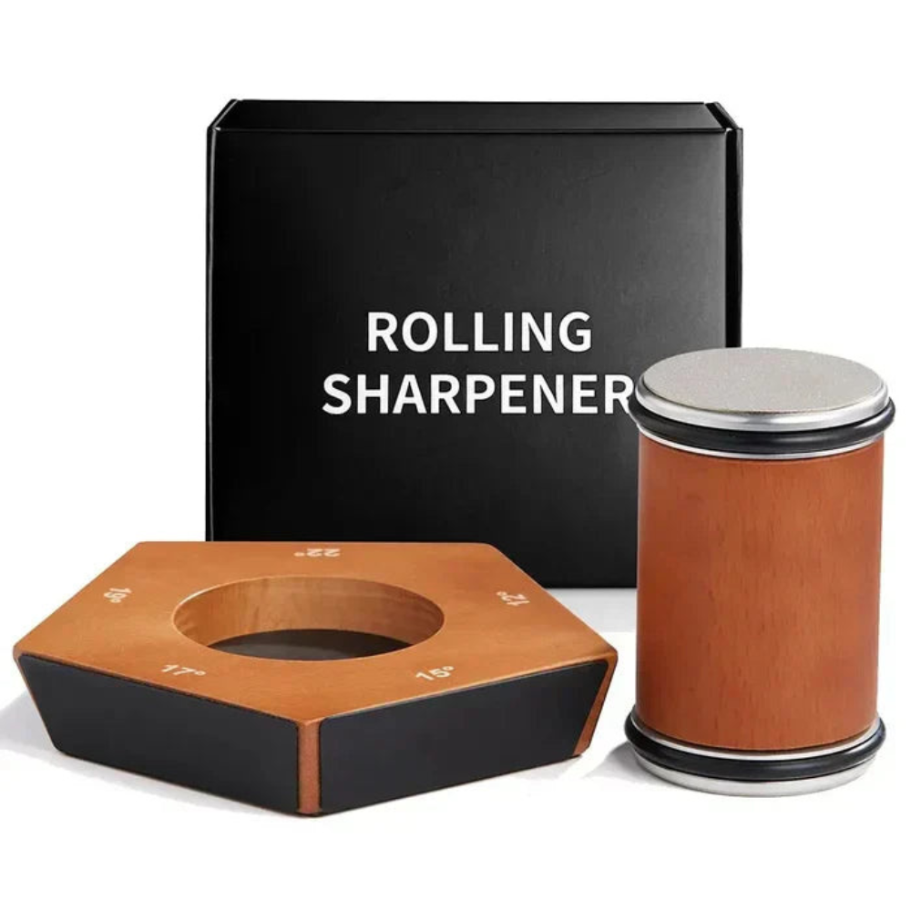 Manual Knife Sharpener | Diamond Coated Rolling Wheel for Precise Edge Control | Ridorn-Kitchen Accessories-Ridorn
