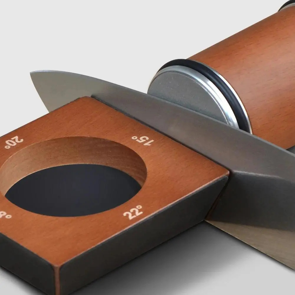 Manual Knife Sharpener | Diamond Coated Rolling Wheel for Precise Edge Control | Ridorn-Kitchen Accessories-Ridorn