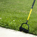 Manual Lawn Edger Tool, Half-Moon Steel Edging Blade for Clean Garden Bed Borders-Ridorn