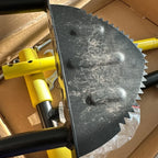 Manual Lawn Edger Tool, Half-Moon Steel Edging Blade for Clean Garden Bed Borders-Ridorn