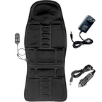 Massage Seat Cushion 8 Modes, Heated Back & Neck Massager Pad for Car, Home & Office-Ridorn