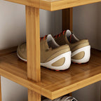 Chic 5-Tier Bamboo Shoe Storage Rack for Entryway | Ridorn