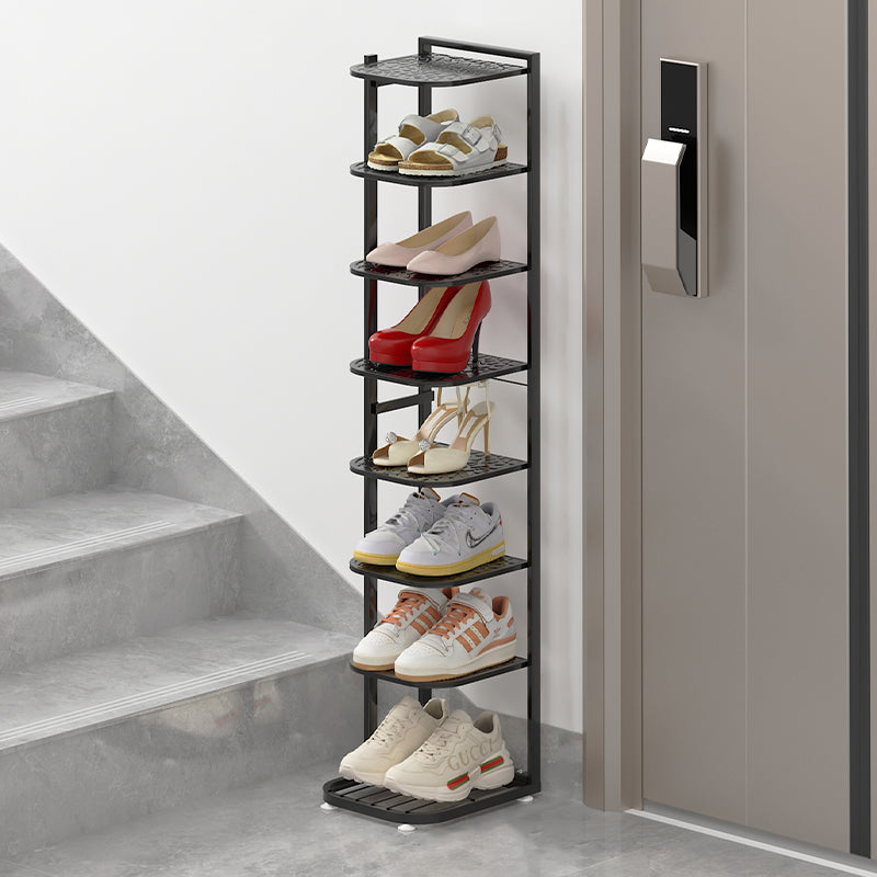 Multi-Tier Minimalist Iron Shoe Rack for Space-Saving | Ridorn