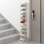 Multi-Tier Minimalist Iron Shoe Rack for Space-Saving | Ridorn