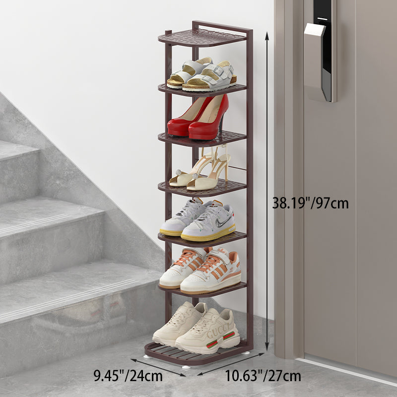 Multi-Tier Minimalist Iron Shoe Rack for Space-Saving | Ridorn