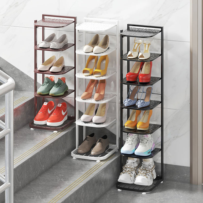 Multi-Tier Minimalist Iron Shoe Rack for Space-Saving | Ridorn