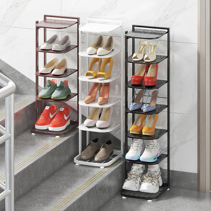 Multi-Tier Minimalist Iron Shoe Rack for Space-Saving | Ridorn