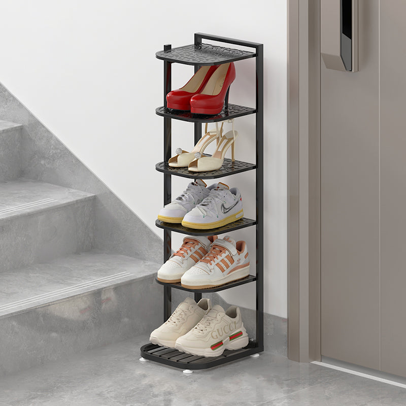 Multi-Tier Minimalist Iron Shoe Rack for Space-Saving | Ridorn