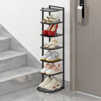Multi-Tier Minimalist Iron Shoe Rack for Space-Saving | Ridorn