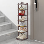 Multi-Tier Minimalist Iron Shoe Rack for Space-Saving | Ridorn