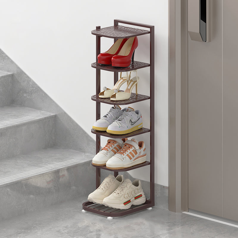 Multi-Tier Minimalist Iron Shoe Rack for Space-Saving | Ridorn
