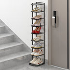 Multi-Tier Minimalist Iron Shoe Rack for Space-Saving | Ridorn