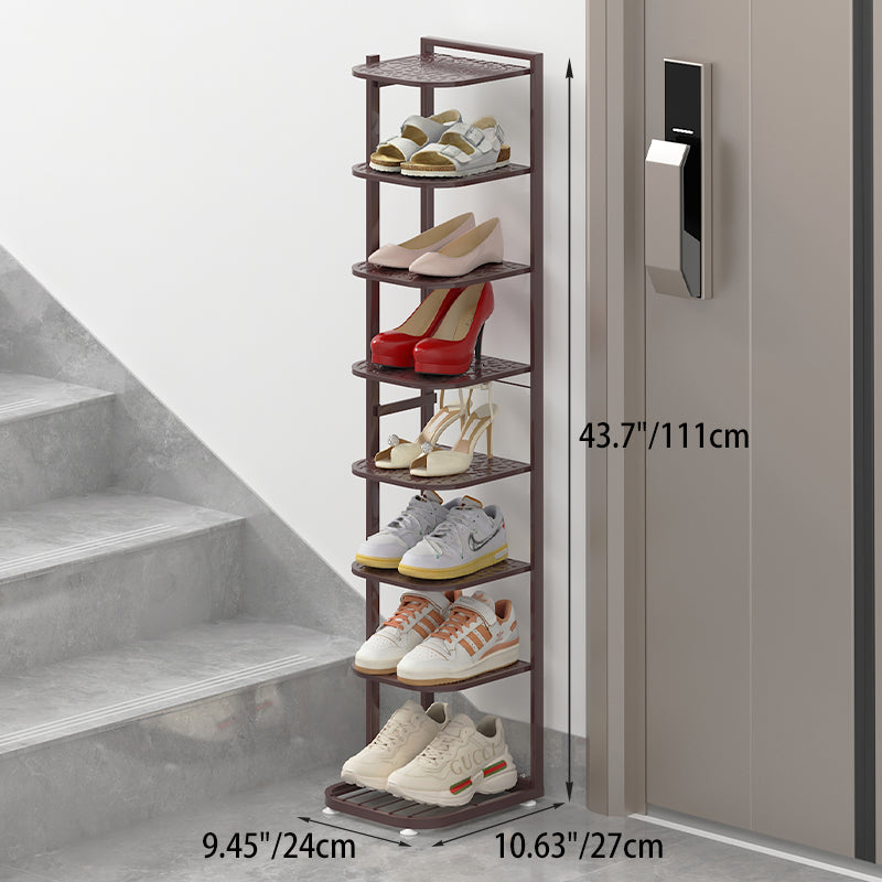 Multi-Tier Minimalist Iron Shoe Rack for Space-Saving | Ridorn