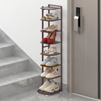 Multi-Tier Minimalist Iron Shoe Rack for Space-Saving | Ridorn