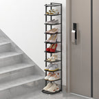 Multi-Tier Minimalist Iron Shoe Rack for Space-Saving | Ridorn