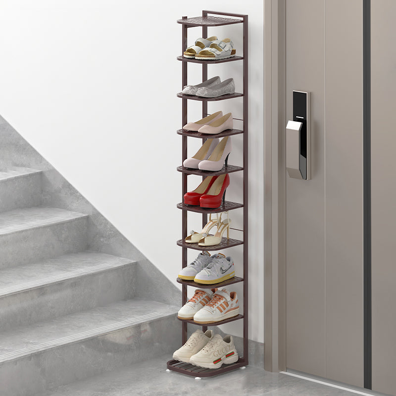 Multi-Tier Minimalist Iron Shoe Rack for Space-Saving | Ridorn