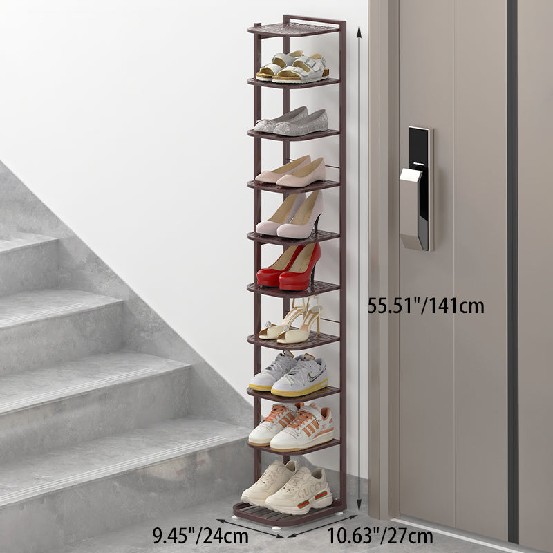Multi-Tier Minimalist Iron Shoe Rack for Space-Saving | Ridorn