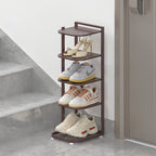 Multi-Tier Minimalist Iron Shoe Rack for Space-Saving | Ridorn