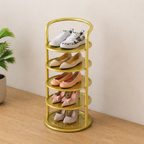 Minimalist Multi-Tier Shoe Rack in Iron - 5 to 8 Tiers | Ridorn-Shoe Storage Racks-Ridorn