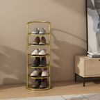 Minimalist Multi-Tier Shoe Rack in Iron - 5 to 8 Tiers | Ridorn-Shoe Storage Racks-Ridorn