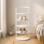 Minimalist Multi-Tier Shoe Rack in Iron - 5 to 8 Tiers | Ridorn-Shoe Storage Racks-Ridorn