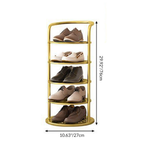 Minimalist Multi-Tier Shoe Rack in Iron - 5 to 8 Tiers | Ridorn-Shoe Storage Racks-Ridorn