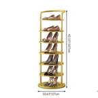 Minimalist Multi-Tier Shoe Rack in Iron - 5 to 8 Tiers | Ridorn-Shoe Storage Racks-Ridorn