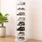 Minimalist Multi-Tier Shoe Rack in Iron - 5 to 8 Tiers | Ridorn-Shoe Storage Racks-Ridorn