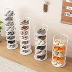 Minimalist Multi-Tier Shoe Rack in Iron - 5 to 8 Tiers | Ridorn-Shoe Storage Racks-Ridorn