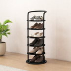 Minimalist Multi-Tier Shoe Rack in Iron - 5 to 8 Tiers | Ridorn-Shoe Storage Racks-Ridorn