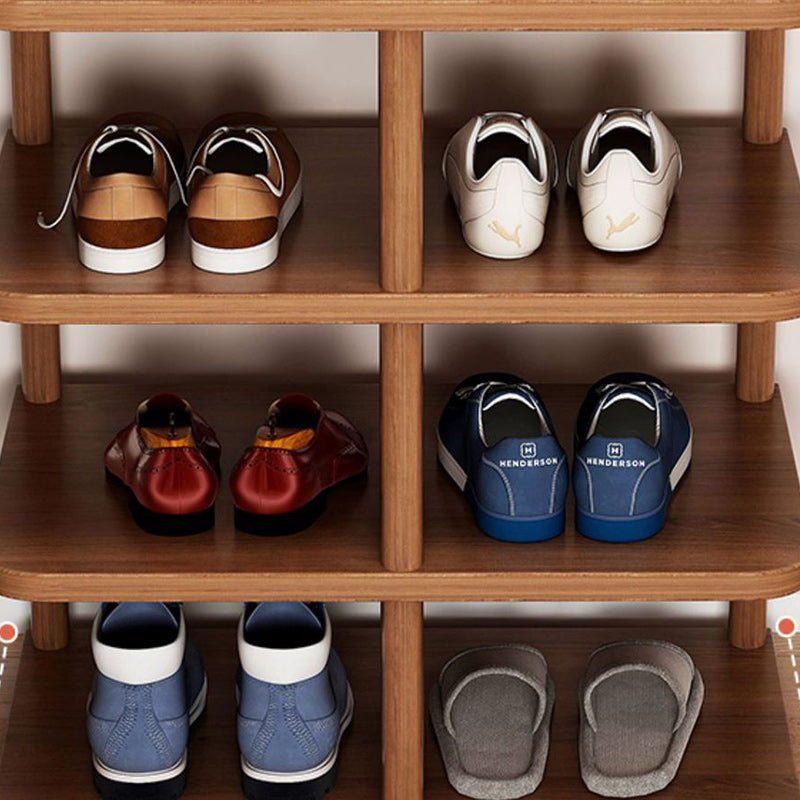 Minimalist Shoe Storage Rack - 6/7 Tier PVC & Wood Organizer | Ridorn-Shoe Storage-Ridorn
