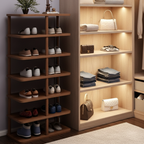 Minimalist Shoe Storage Rack - 6/7 Tier PVC & Wood Organizer | Ridorn-Shoe Storage-Ridorn