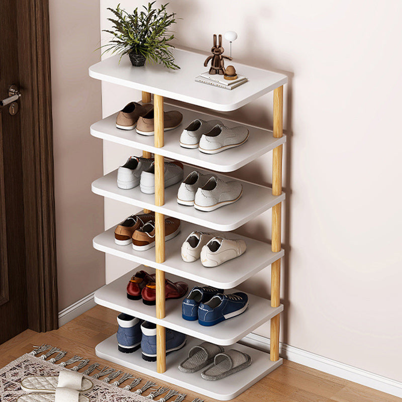 Minimalist Shoe Storage Rack - 6/7 Tier PVC & Wood Organizer | Ridorn-Shoe Storage-Ridorn