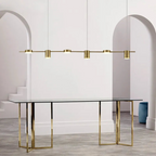 Modern Ceiling Chandelier | Dimmable LED Pendant Light for Living Room and Dining Area