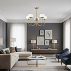 Modern Ceiling Chandelier | Fixture for Dining and Living Room | Ridorn