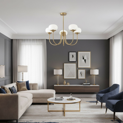 Modern Ceiling Chandelier | Fixture for Dining and Living Room | Ridorn