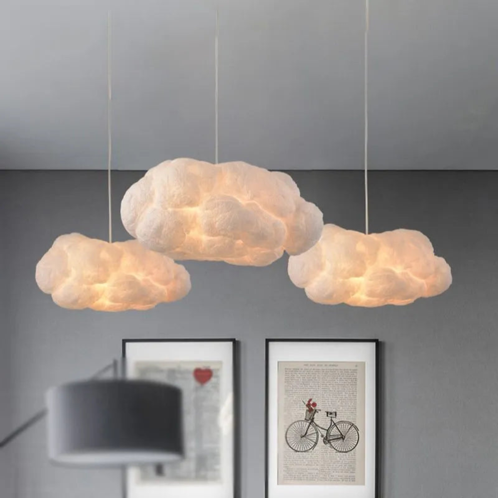 Modern Cloud Inspired Pendant Light | Soft Ambient Ceiling Lighting for Home Interiors