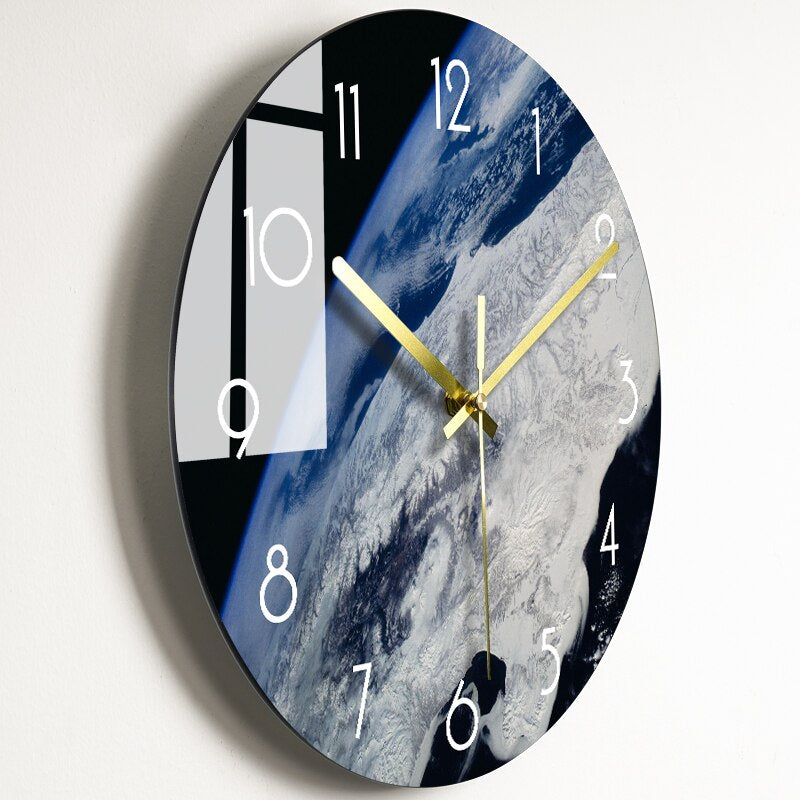 Artistic Modern Glass Wall Clock in 7 Unique Designs | Ridorn