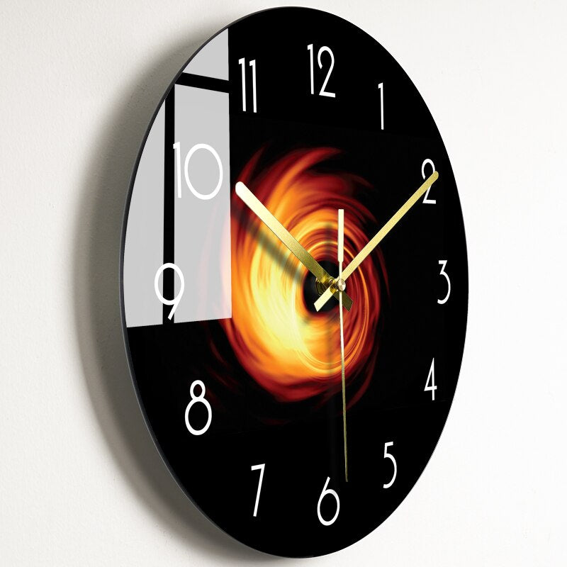 Artistic Modern Glass Wall Clock in 7 Unique Designs | Ridorn