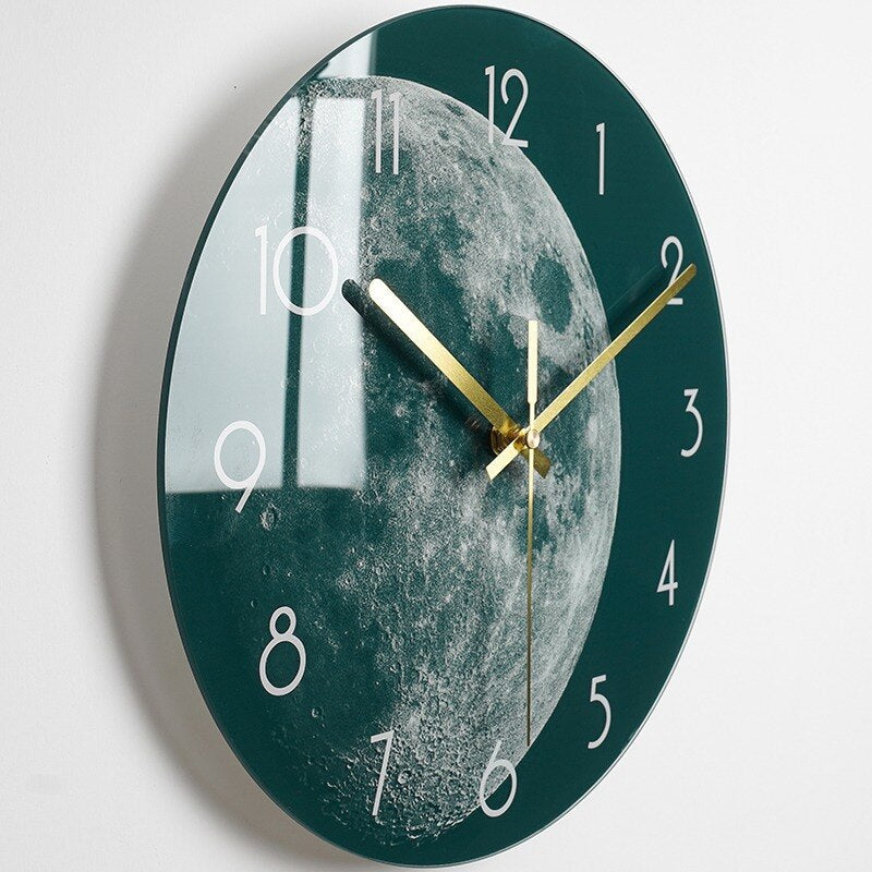 Artistic Modern Glass Wall Clock in 7 Unique Designs | Ridorn