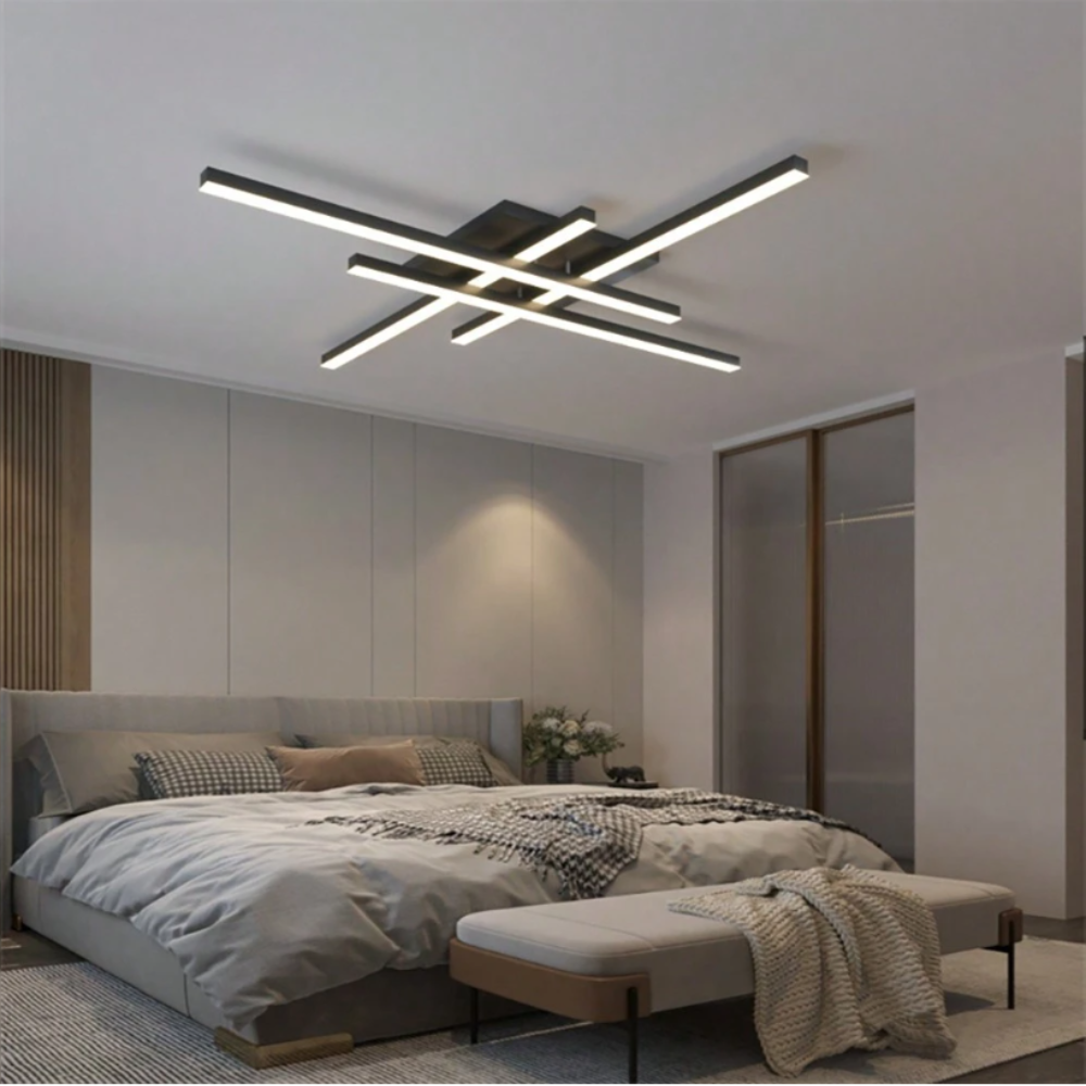 Sleek Modern LED Ceiling Light for Bedrooms and Living Rooms | Ridorn