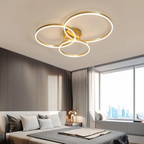 Modern LED ring ceiling light with adjustable brightness