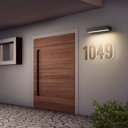 Modern LED Strip Wall Light | Waterproof Outdoor Fixture for Garden, Porch & Courtyard | Ridorn