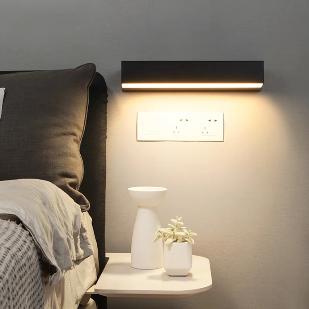 Modern LED Strip Wall Light waterproof outdoor fixture front view