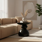 Modern Minimalist Round Stone Side Table for Any Room | Ridorn-Side Table-Ridorn