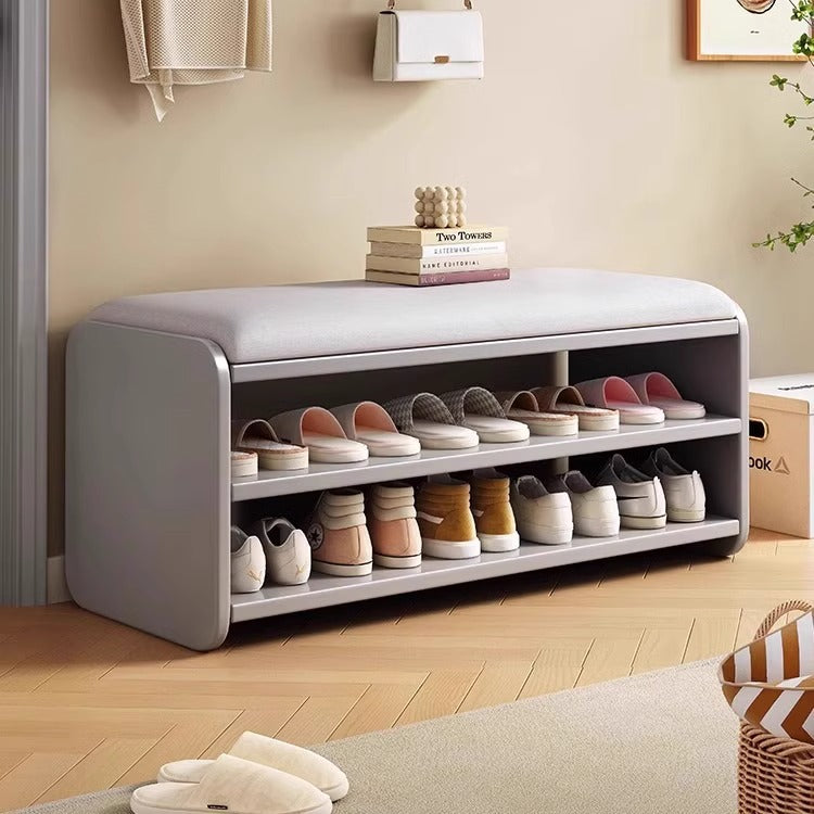 Modern Minimalist Shoe Bench with Two-Tier Storage and | Ridorn-Benches-Ridorn