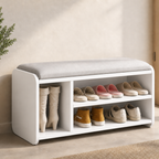 Modern Minimalist Shoe Bench with Two-Tier Storage and | Ridorn-Benches-Ridorn