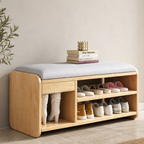 Modern Minimalist Shoe Bench with Two-Tier Storage and | Ridorn-Benches-Ridorn
