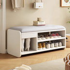 Modern Minimalist Shoe Bench with Two-Tier Storage and | Ridorn-Benches-Ridorn